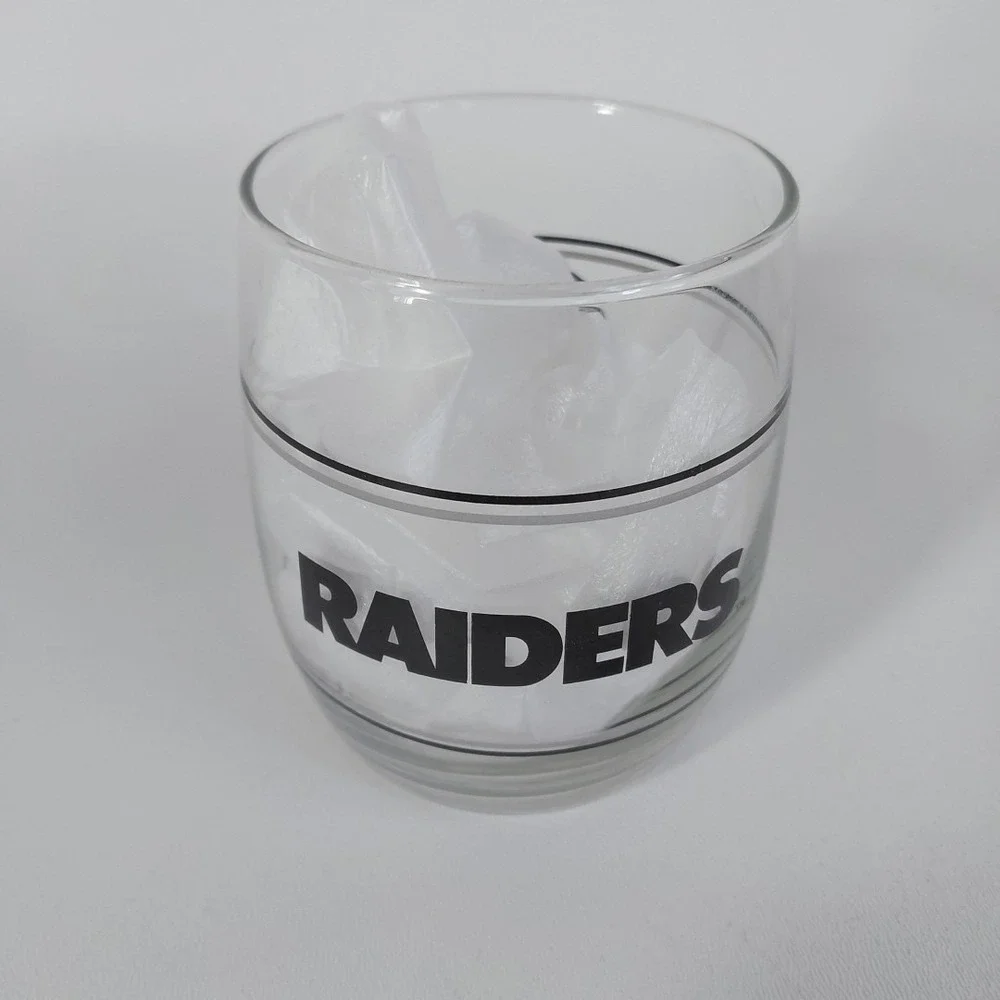 Vintage‎  NFL Los Angeles Raiders Tumbler Whiskey Rocks Glass